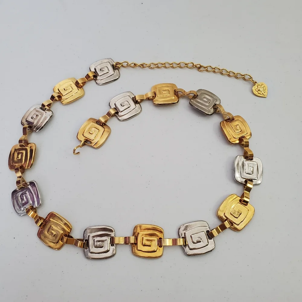 Belt Silver and Gold Tone